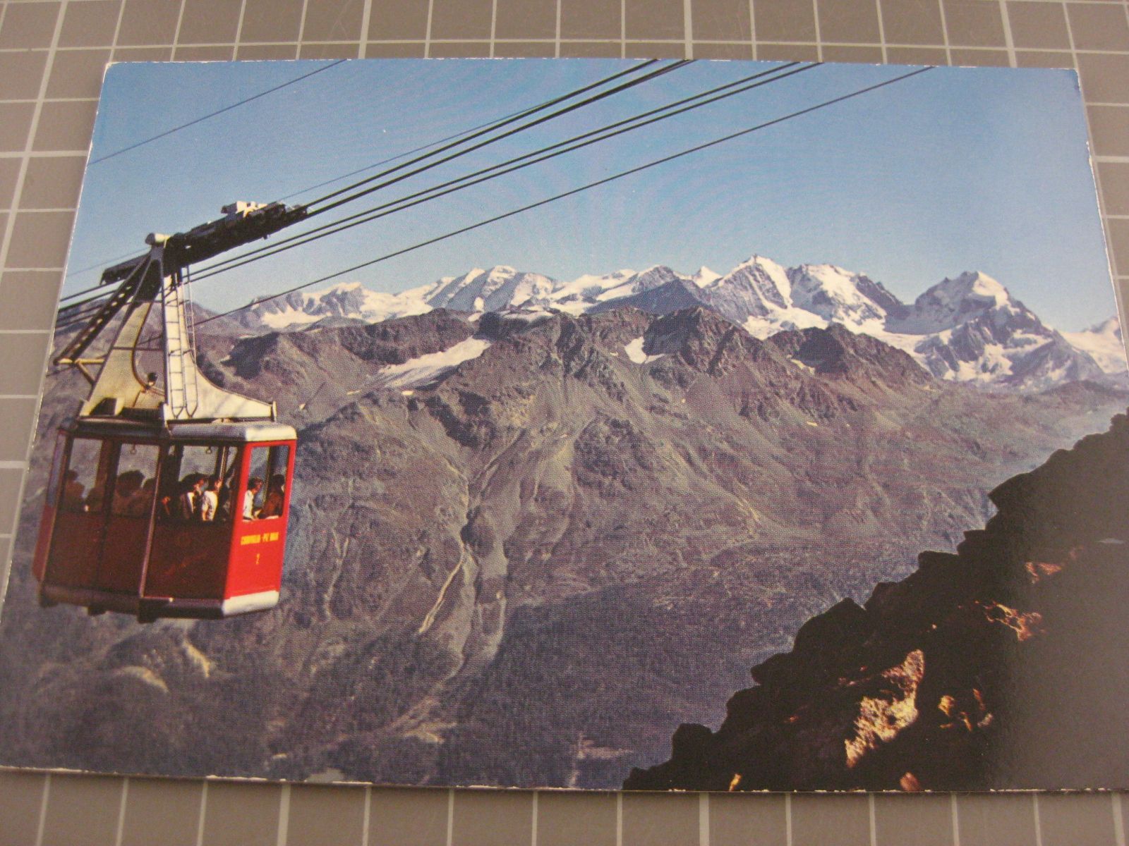 Cartoline postali: AK Corviglia Piz Nair mit Luftseilbahn – Usato da Malters venduto da Marosko