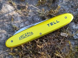 Uhrenmesser TELL ARCADIA Sackmesser ELINOX alox Couteau rar