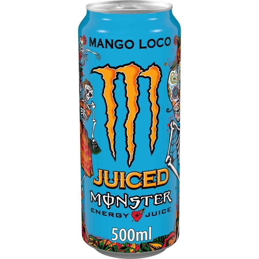 Monster Energy Lebensmittel & Spezialitäten: Monster Energy Juiced Mango Loco 500ml – Neu und originalverpackt aus Neuchâtel von MixoraCH
