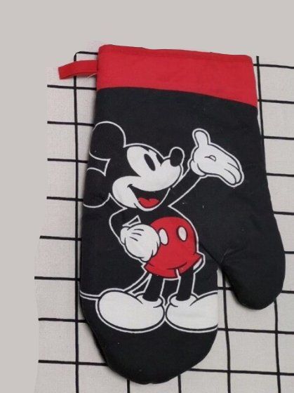 Riesen-Mickey-Maus-Handschuhe – Paar, Schwarz-weiß, Aus Polyester, Für Karneval & Kostümpartys (Erwachsenengröße)