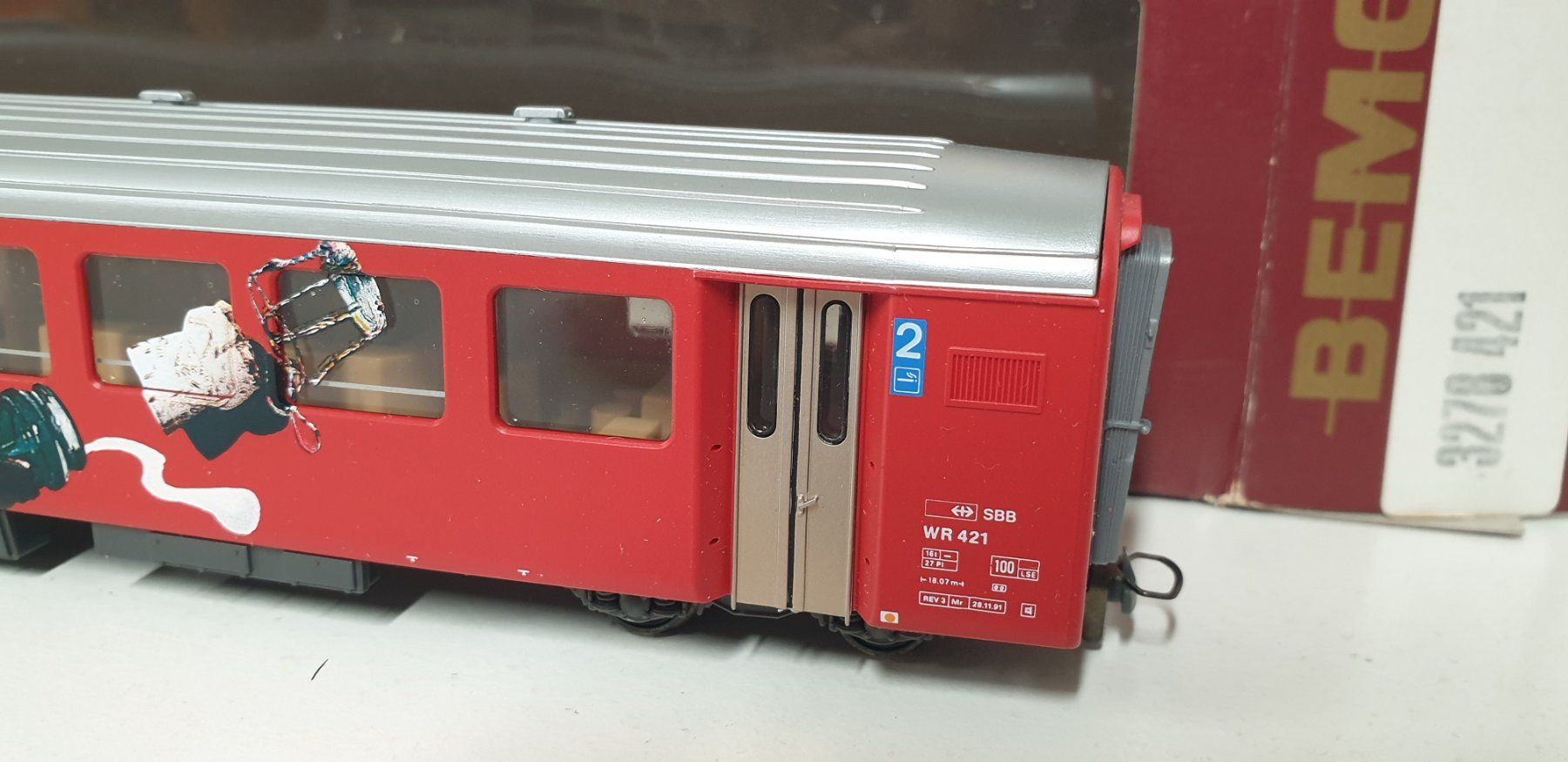 Bemo Modellini di ferrovie: Bemo RhB  Piano Bar  Restaurant 3278 421 – Nuovo (secondo la descrizione) da Geroldswil venduto da TopTrain54 7