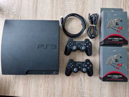 Ps3 Slim + 19 Games + 2 Kontroller + "Play & Charge Pack"