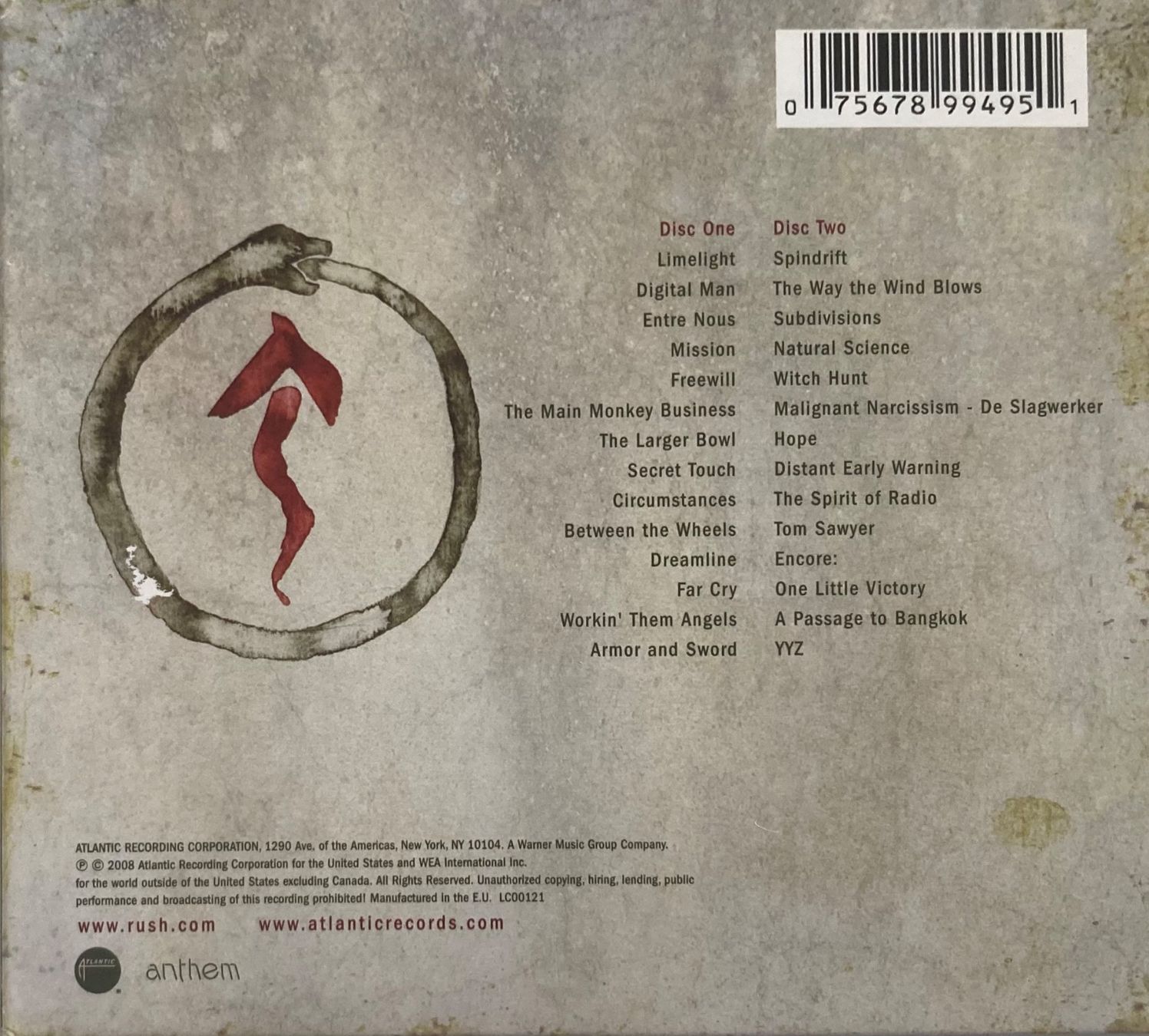 CD: RUSH - SNAKES & ARROWS LIVE – Usato da Poliez-Pittet venduto da Newtown-Records 2