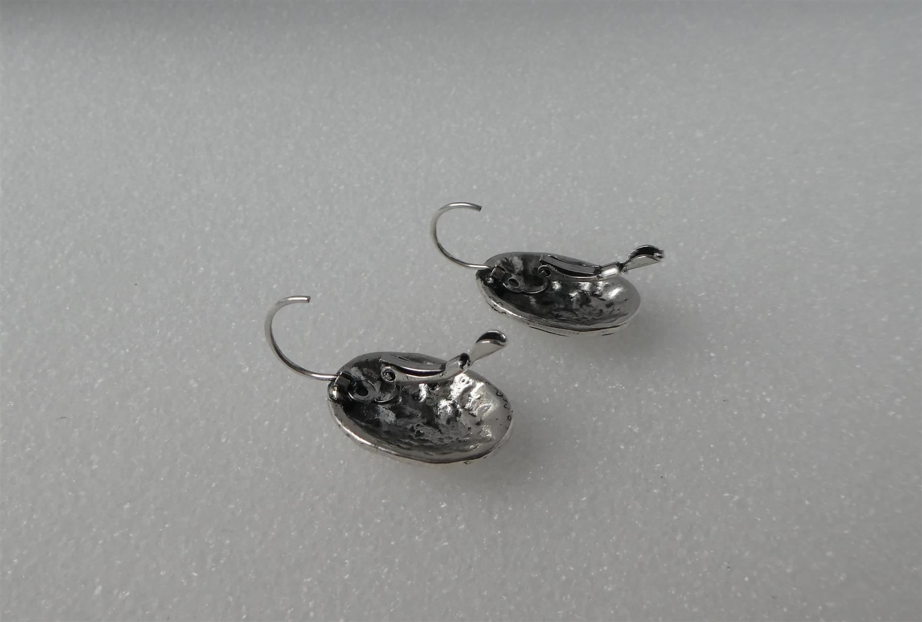 Boucles d'oreille: Ovale modische Ohrringe versilbert – D'occasion à Frauenfeld par dhour 5
