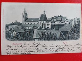 Wyl Hauptansicht 1901 // Prägedruck // Vollstempel //Rarität