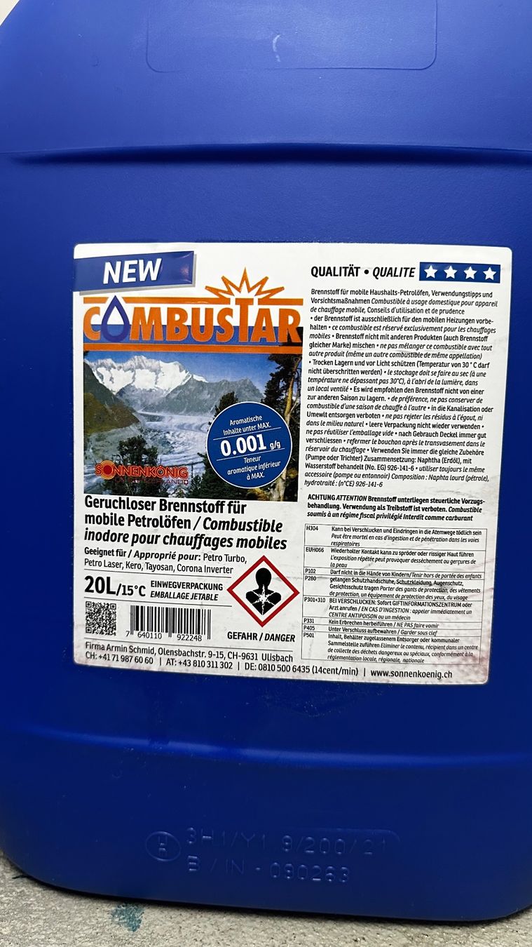 Bidons d’essence: Brennstoff Combustar 20L neu 2 Stck – Neuf avec emballage d'origine à Reidermoos par Sada13 1