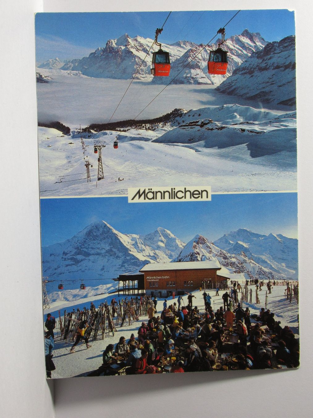 Cartoline postali: Männlichen , Gondelbahn 1988 – Usato da Grenchen venduto da Bluemchen1900