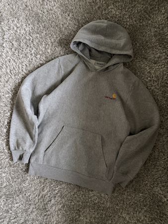 Carhartt WIP Hoodie Grey Logo Embroidery 