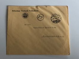 Schweizer Verband Volksdienst - seltener Brief mit PP-O