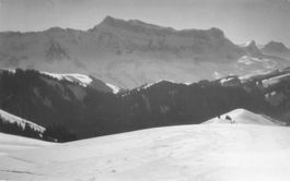 Diemtigtal Wachtubel (BE) Winterlandschaft Alpenpanorama