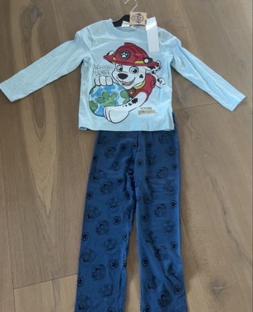 Paw Patrol Pyjama blau hellblau Grösse 116 neu mit Etikett 
