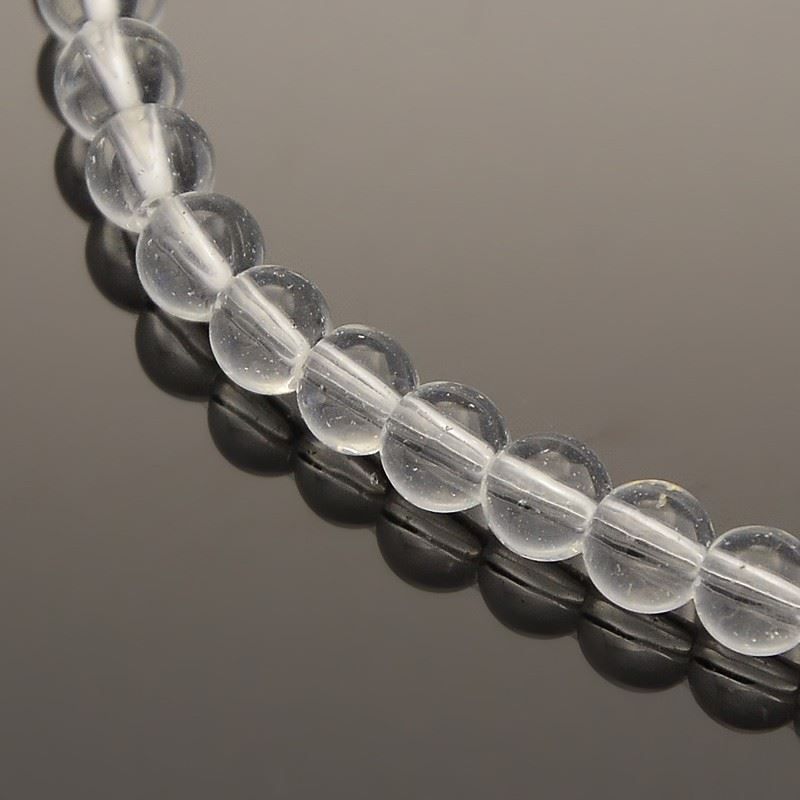 Perle (finte): 1 Strang Glasperlen transparent 4mm – Nuovo (secondo la descrizione) da Alpnachstad venduto da perlengaby