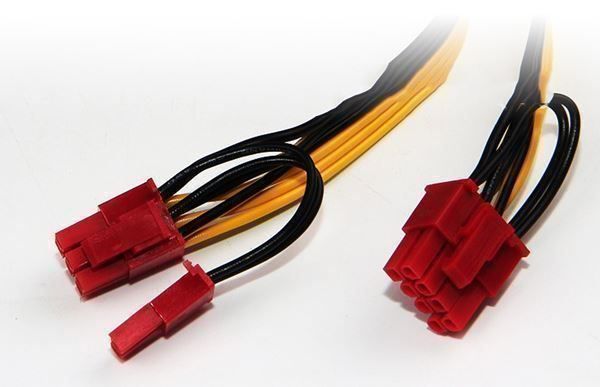 Kabel: power CPU Molex 8 pin to 2 PCI-e 8 (6+2) – Neu und originalverpackt aus Unterägeri von RmOnline 1