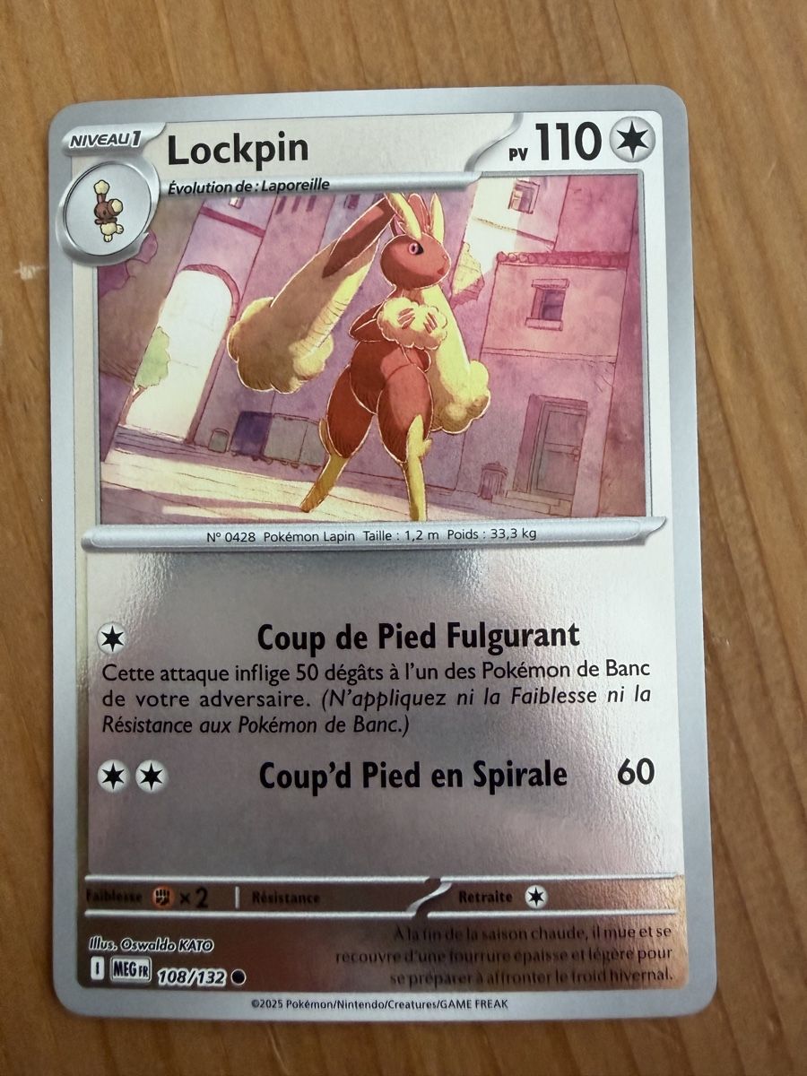Pokémon Carte collezionabili: Lockpin (MEG108) – Nuovo (secondo la descrizione) da Vevey venduto da Matx