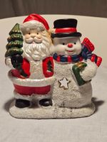 Weihnachtsdeko: Samichlaus & Schneemann Teelichthalter