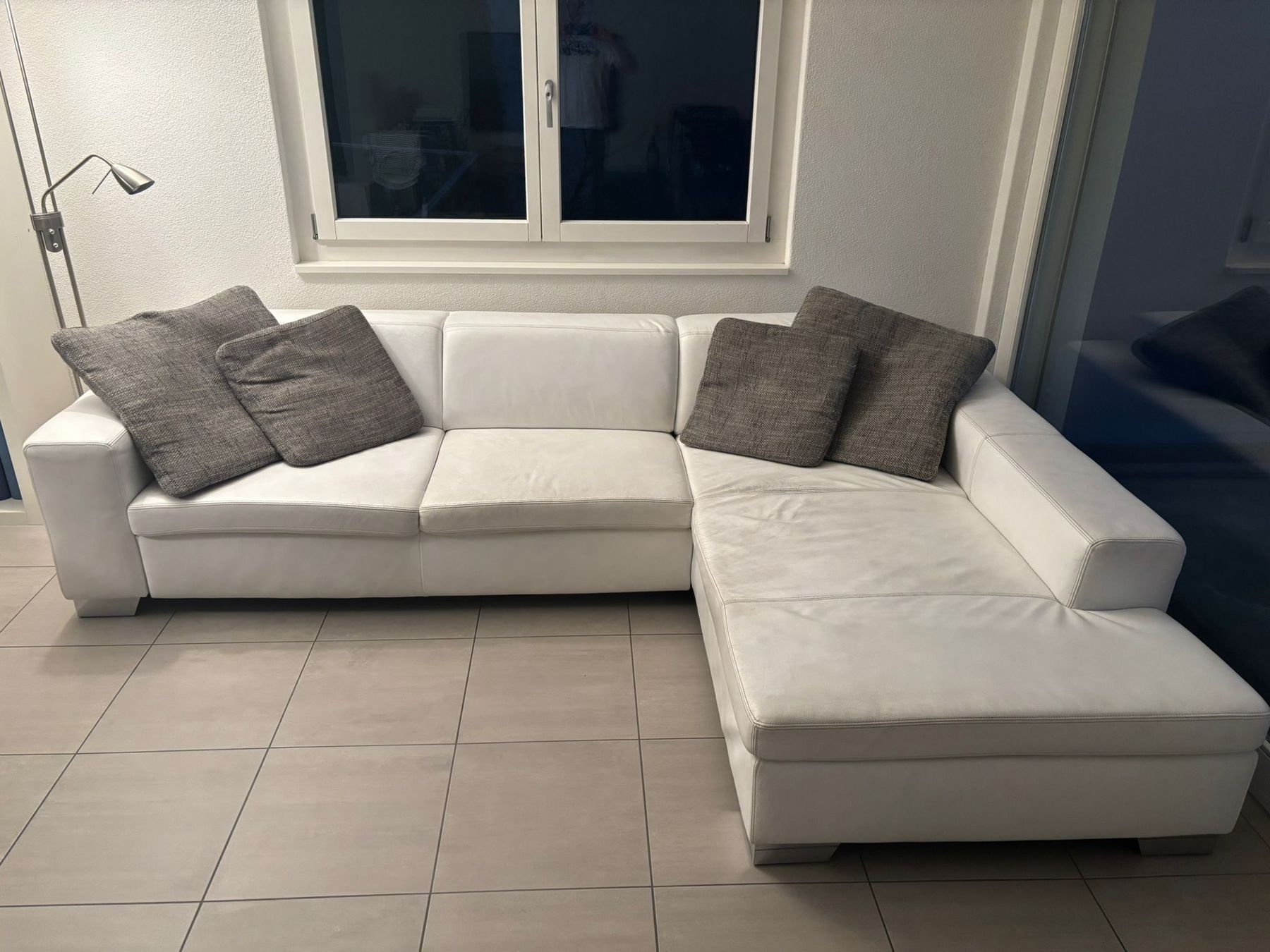 Sofas: Weisses Ecksofa aus Leder – Gebraucht aus Walchwil von Sandy08 1