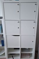 IKEA Kallax Regal weiss 4x2 Faecher akzeptabel