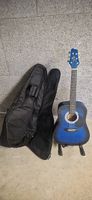 Guitare folk acoustique Stagg bleue