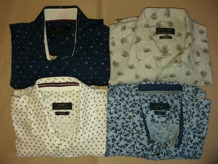 ZARA 4 chemises / Hemden taille / Grosse 40 ( M ) Slim Fit
