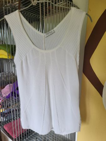 Gabriella Frattini Strick-Top Weiss / Made in Italy – Gr. 36