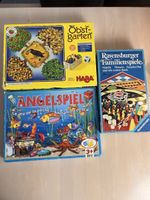 3 Brettspiele: Obstgarten, Angelspiel, Familienspiele