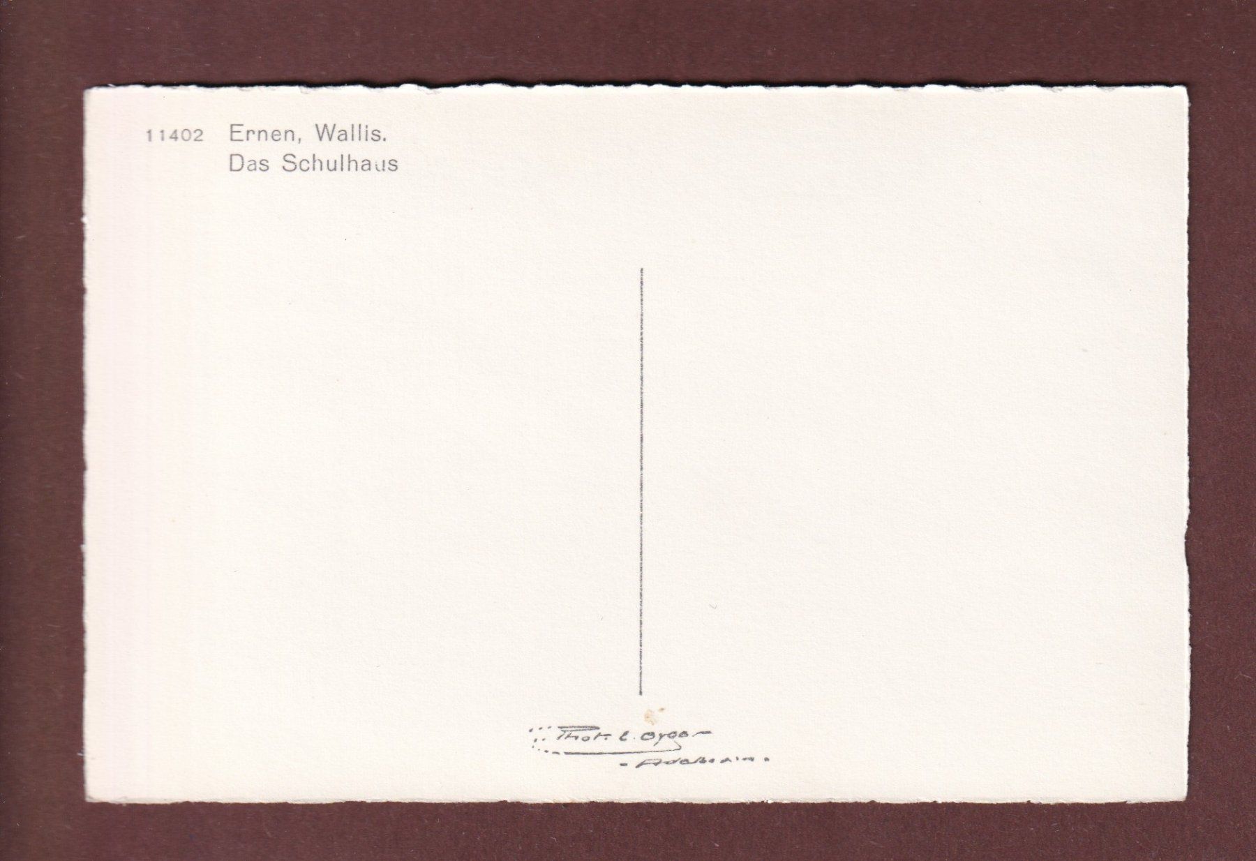 Ansichtskarten: ERNEN - Schulhaus – Gebraucht aus Pully von nicecards-shop 1