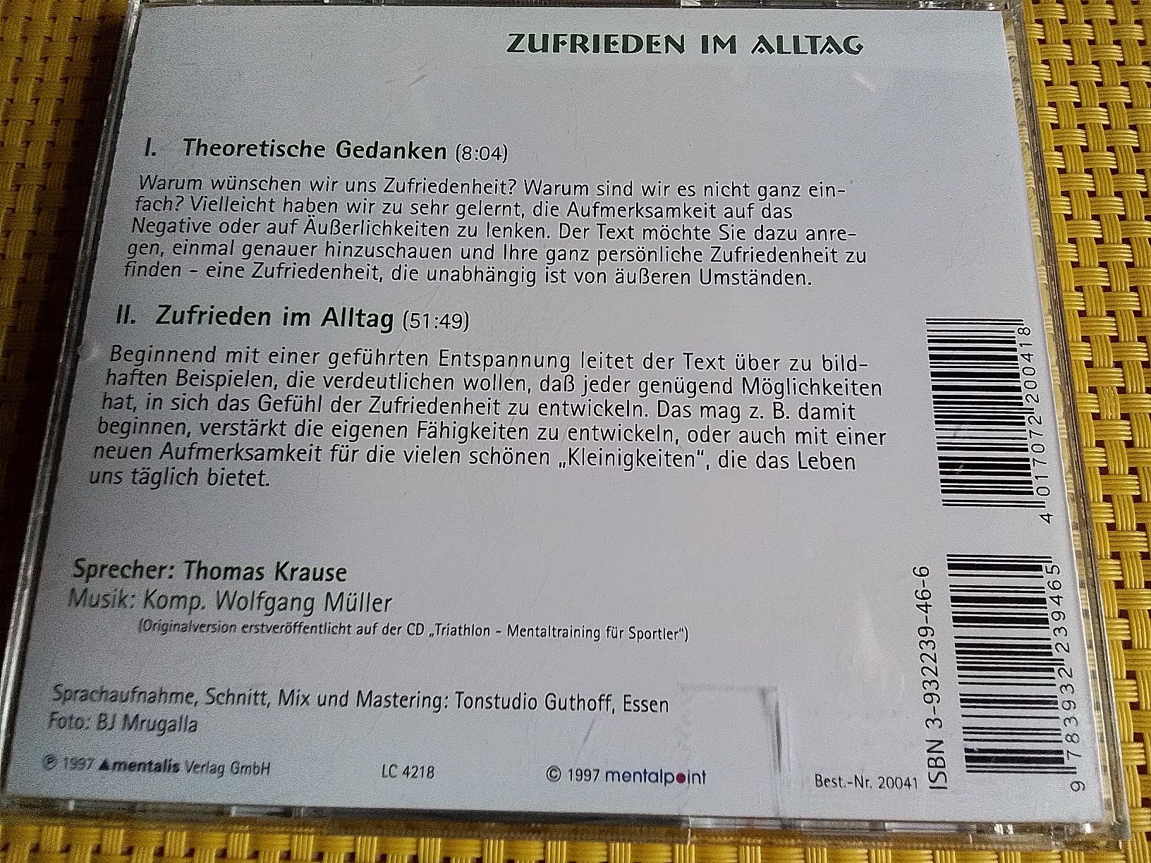Audiolibri: CD - Zufrieden I'm Alltag – Usato da Rebstein venduto da Buchsi03 1