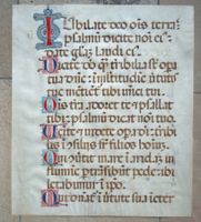 Antiphonar sehr gross Original um 1400 - 1500 auf Pergament