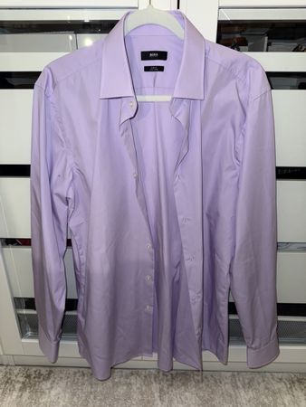 Hugo Boss Hemd Slim Fit lila Grösse 41  