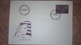 Swissair Pro Aero FDC 09.03.1981