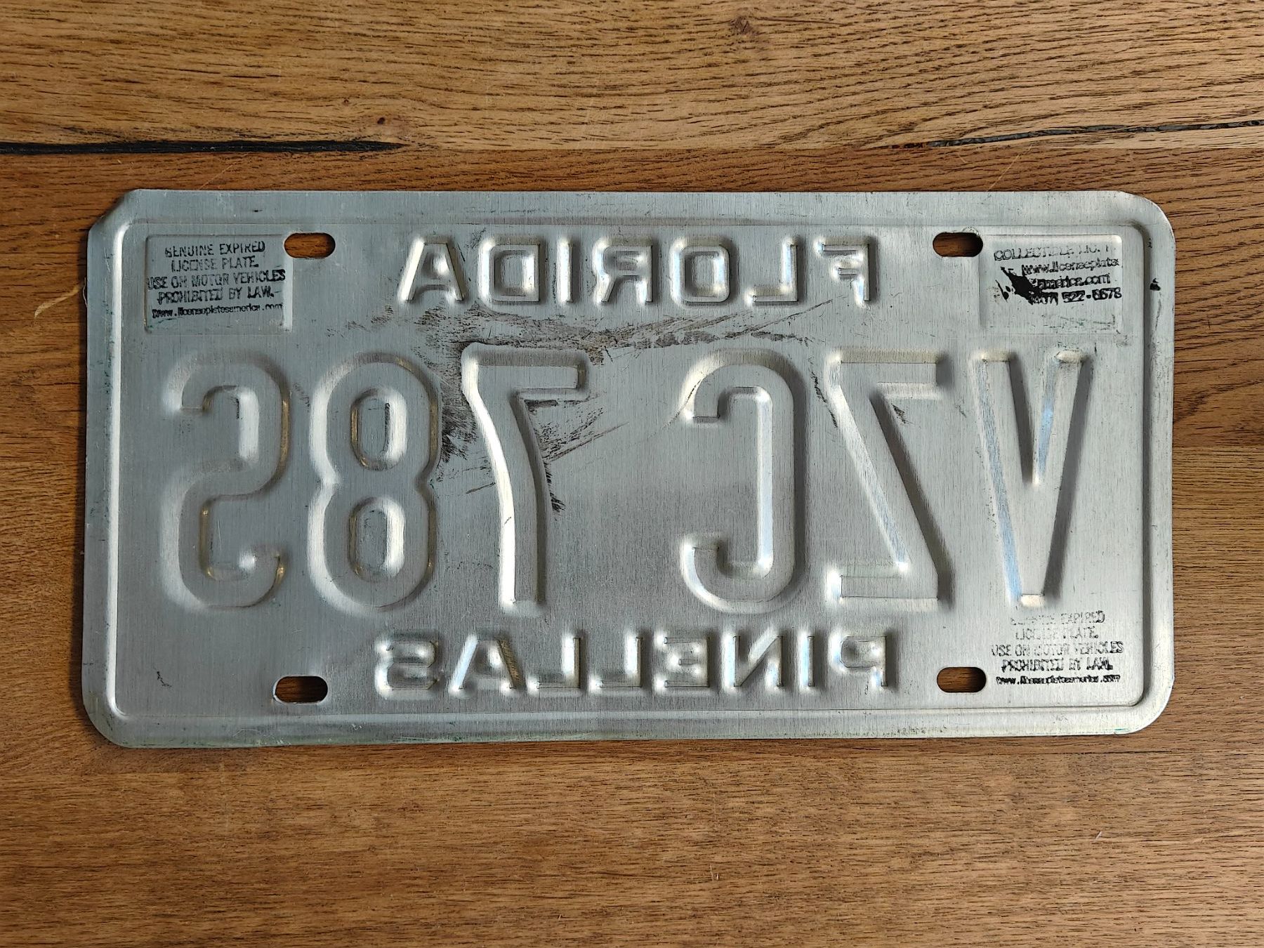 Insegne: Florida Nummernschild Pinellas County - USA – Usato da Birr venduto da DisDas 1