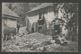 Carte P de 1917 ( La Chaux-de-Fonds / Catastrophe 10 Juin  )