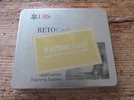 Johnny Cash Christmas CD in Metalbox, Werbegeschenk der UBS