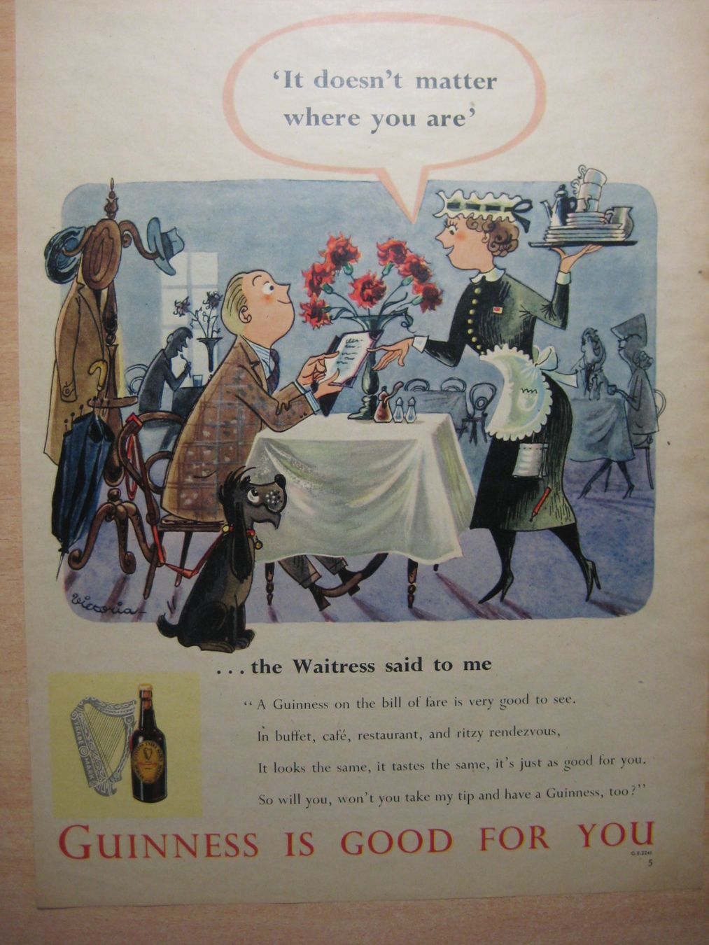 Foto & Immagini: GUINNESS Werbung 1953 – Usato da Studen SZ venduto da Zeneli99
