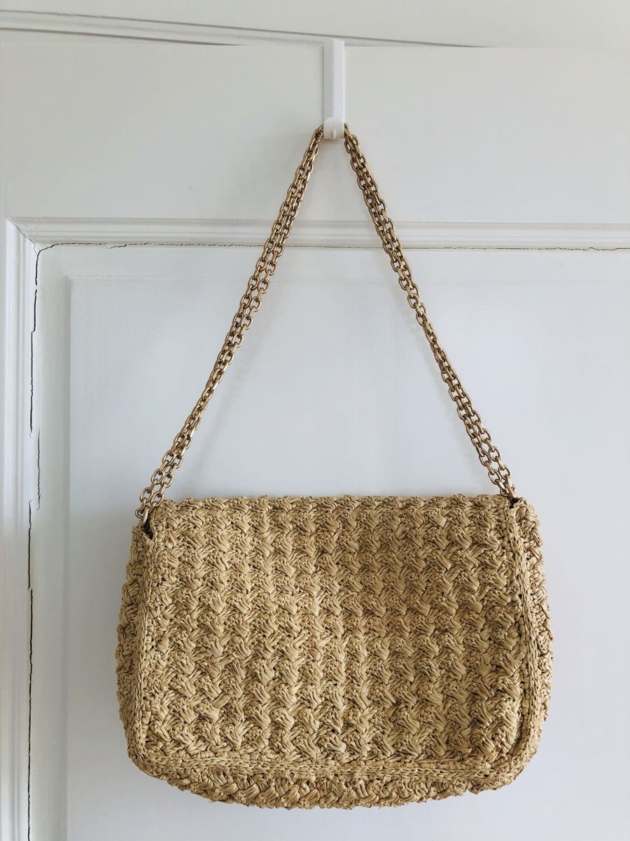 Vanessa Bruno Borse da donna: Vanessa Bruno Raffia Moon Bag Medium  – Nuovo (secondo la descrizione) da Stäfa venduto da loveforeverlove 4