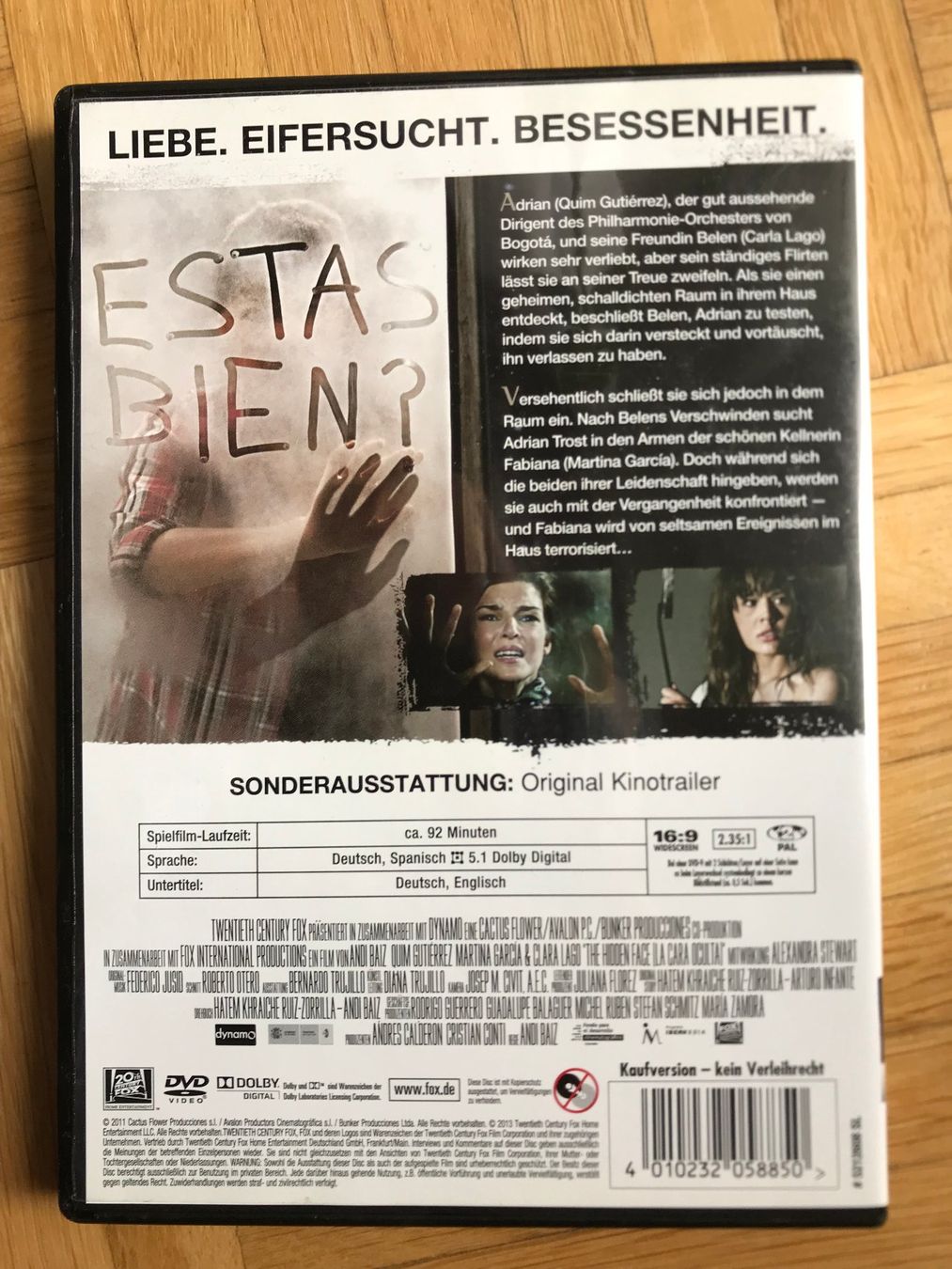 Tutti i DVDs: Das verborgene Gesicht - La cara oculta - DVD – Usato da Zürich venduto da Malcom 2