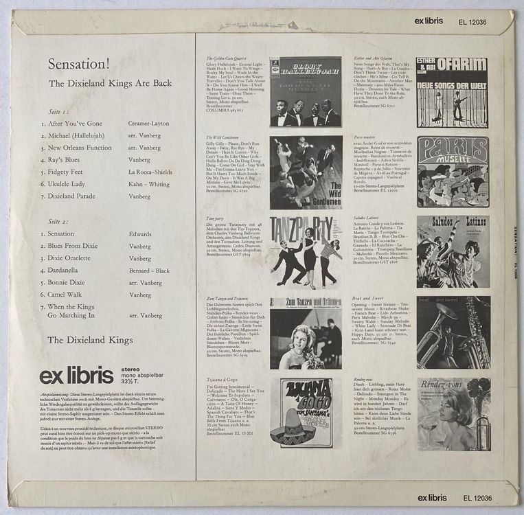 Dischi in vinile: The Dixieland Kings, Sensation! – Usato da Flums venduto da Empe1 1
