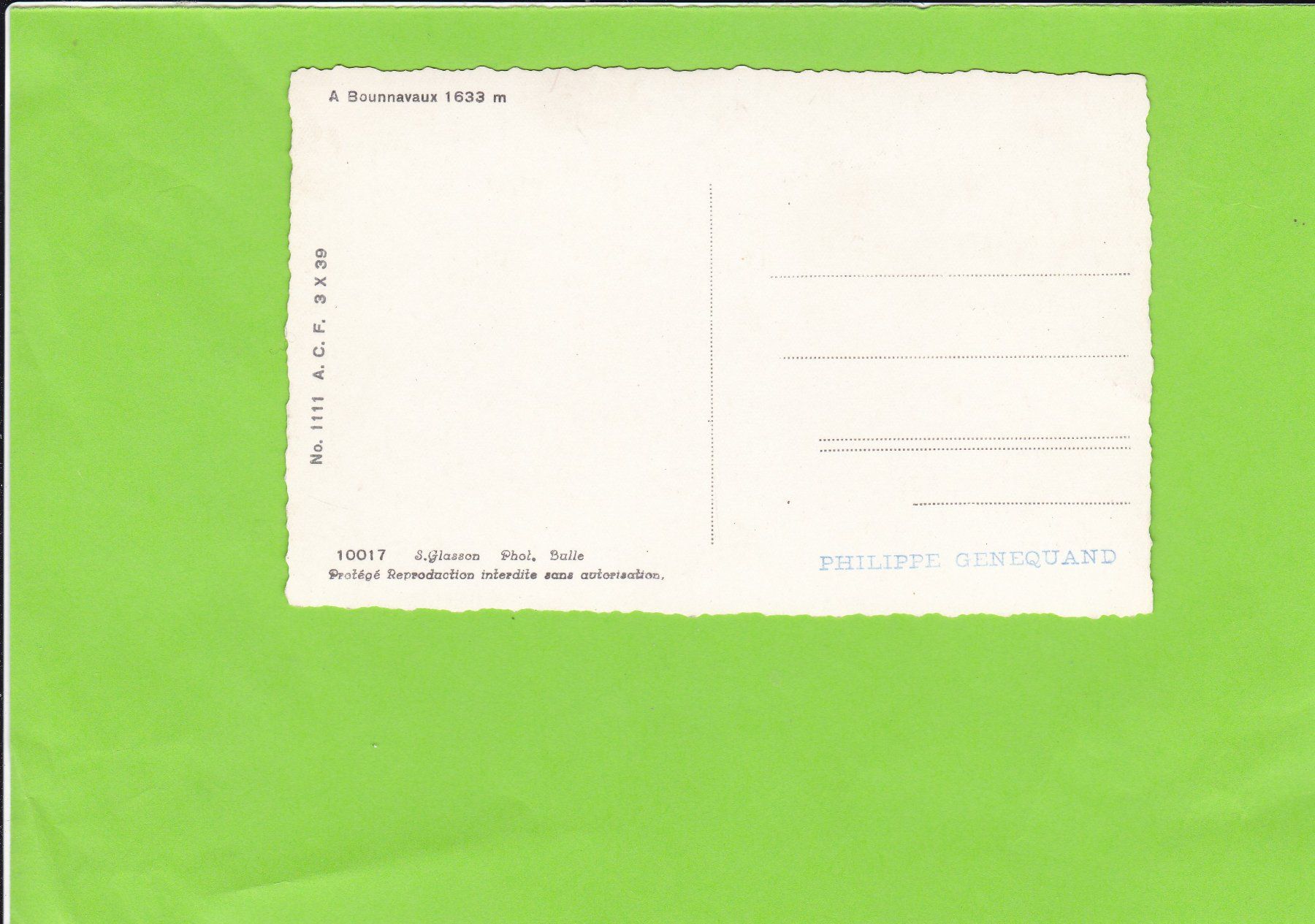Cartoline postali: A Bounnavaux – Usato da St. Peterzell venduto da neckertal 1