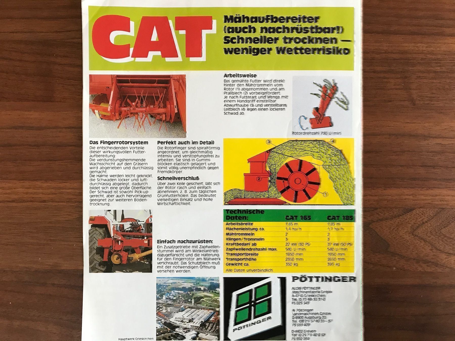 Trattori: Pöttinger Cat Prospekt – Usato da Balterswil venduto da Jeko1967 2