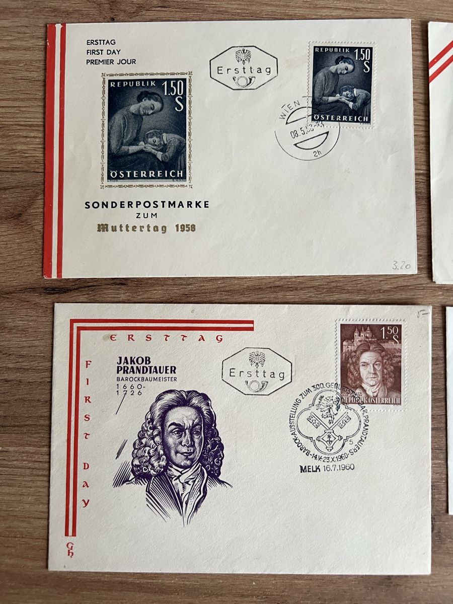 Tous les timbres: 4Stk. alte FDC Österreich – D'occasion à Braunau par Desil2511 1