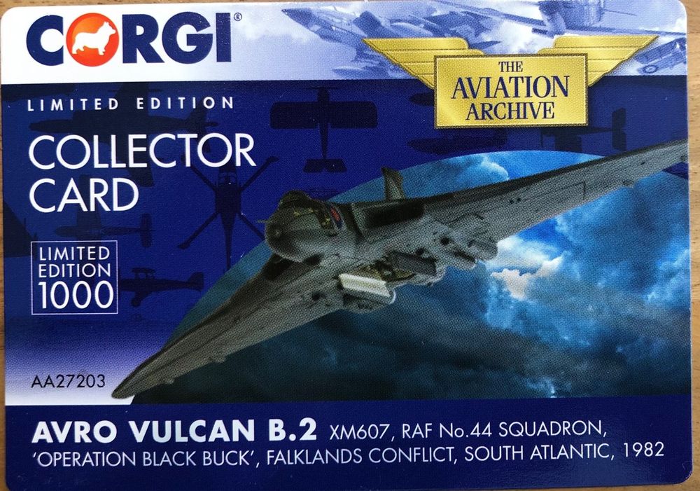 Corgi AA31209 Avro Vulcan B2 MkII RAF - Modello 1:144 Edizione 30&deg; Falklands (Usato, Come Nuovo)