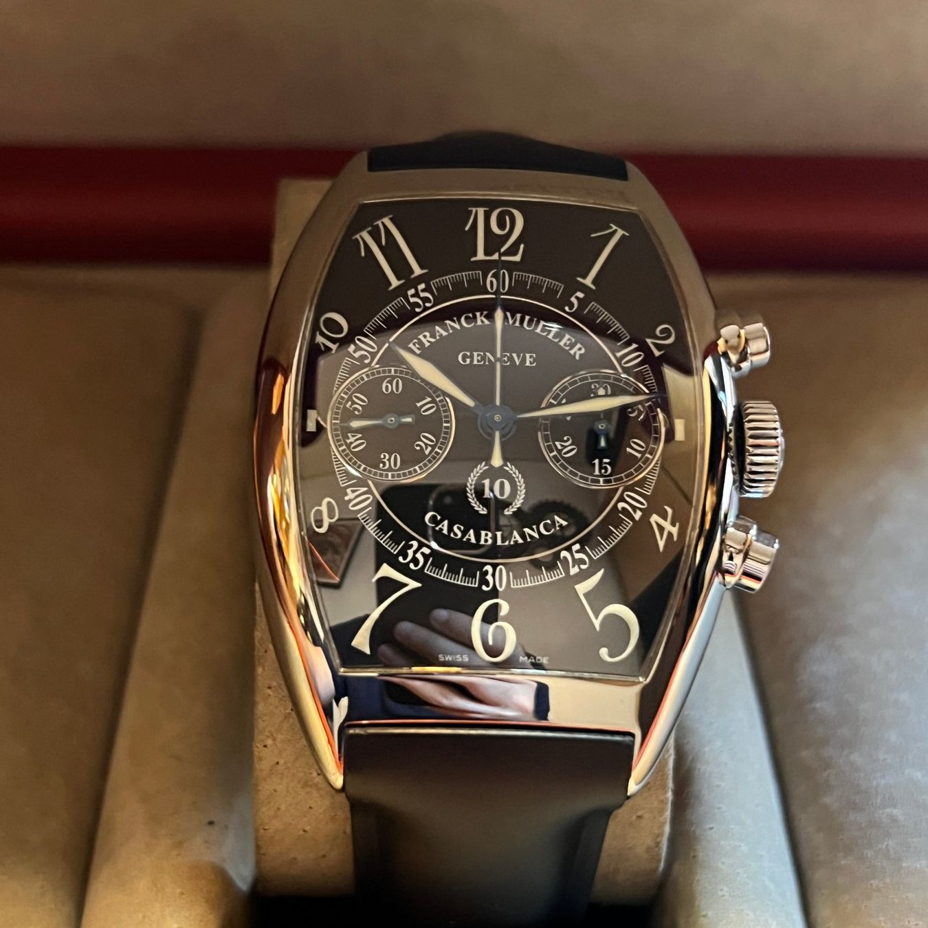 Franck Muller Uhren: Franck Muller Casablanca Chronograph Full Set 8880CCC – Gebraucht aus Carouge GE von Watchaser