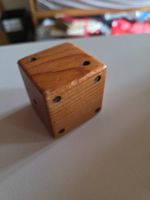 Vintage Holz Würfel 5 cm