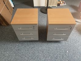 Korpus Rollcontainer 2 Stk. Buche Optik
