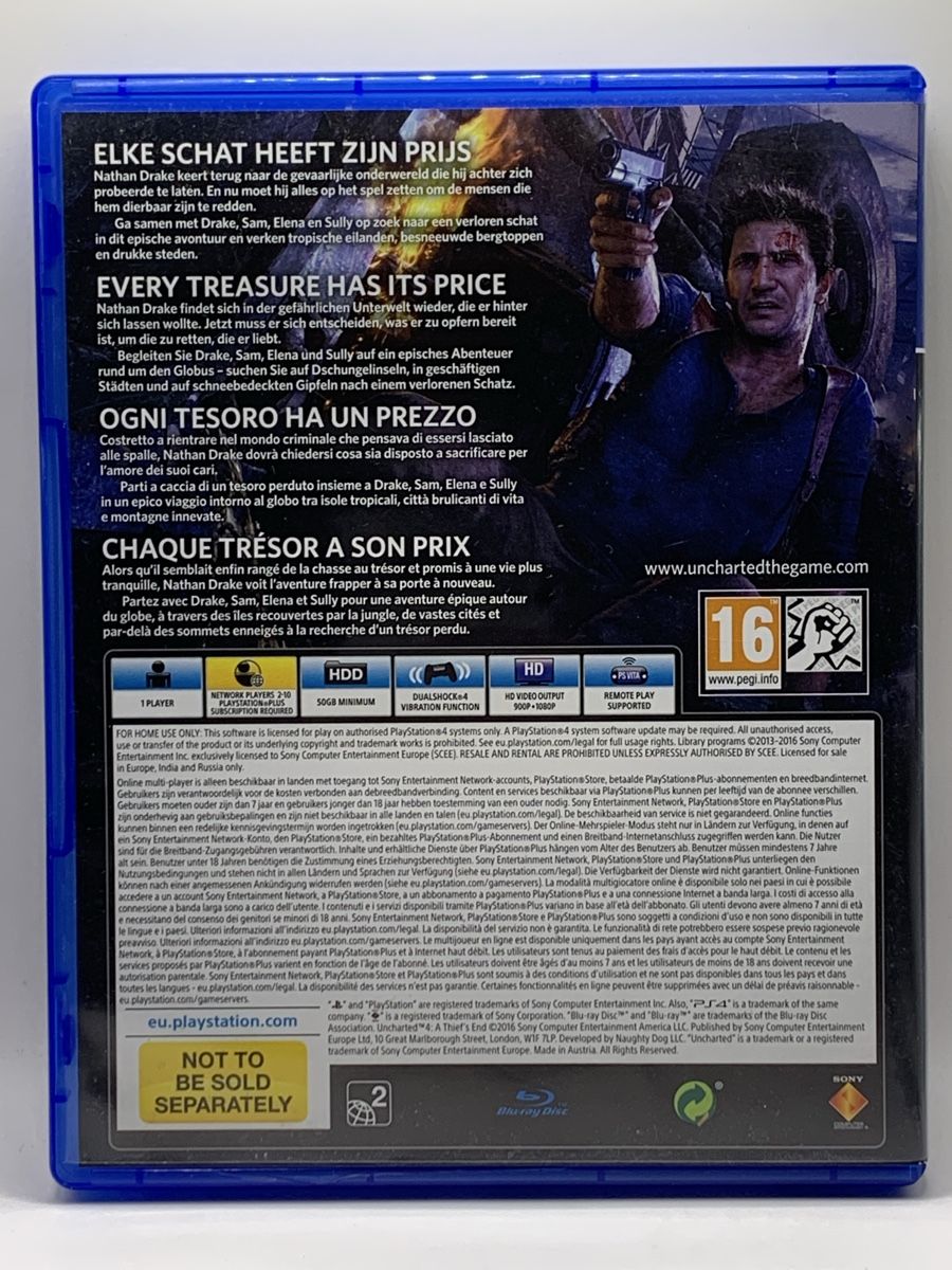 Sony Giochi: Uncharted 4 - A Thiefs End - PS4 – Usato da Ostermundigen venduto da RG-Collector 1