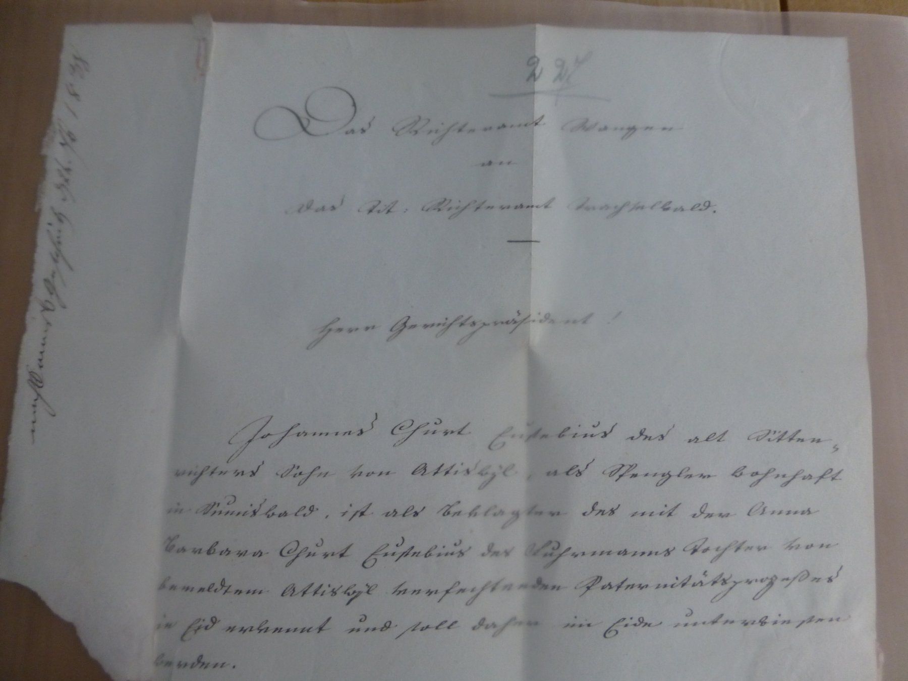 Dokumente: Herzogenbuchsee/ Trachselwald/ Sumiswald 15.?? 1838 – Gebraucht aus Bettlach von 1saurer 3