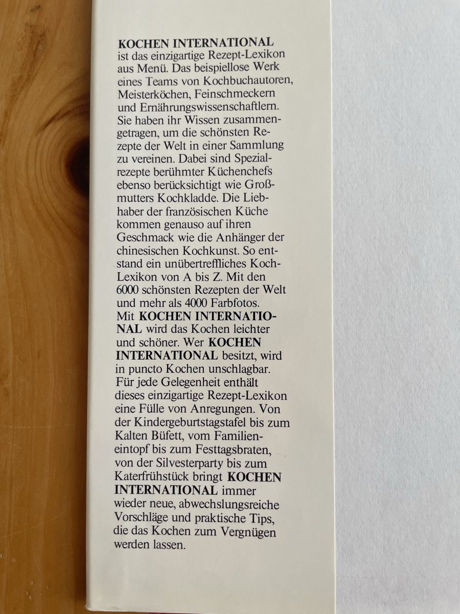 Libri: Kochbuecher "Kochen International", komplette Sammlung – Usato da Rafz venduto da Alive73 2