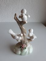 Bone China Porzellan Skulptur drei Tauben