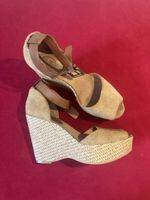 Sandalen Ash Keilsatz braun Wildleder Grösse 39 getragen