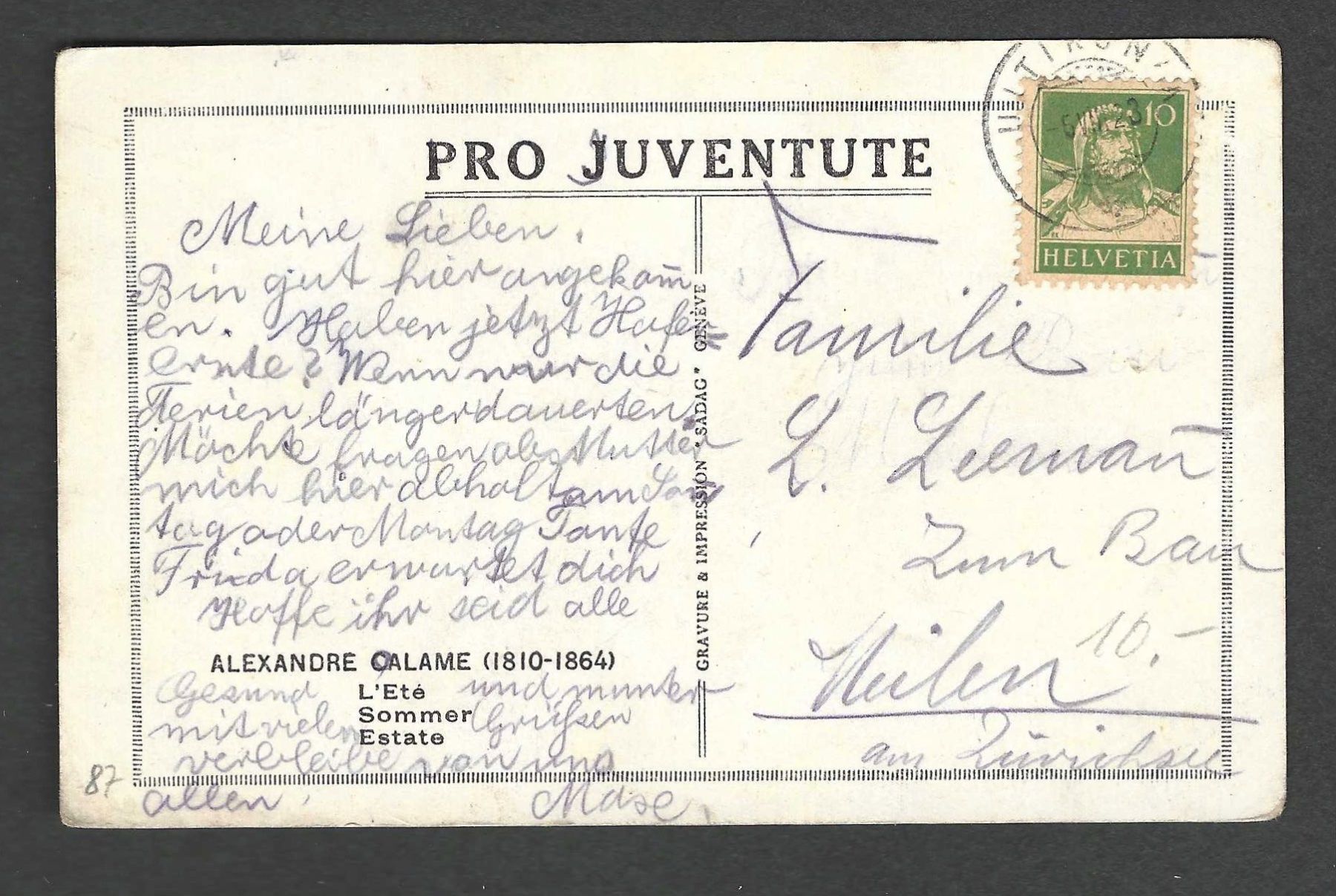 Cartoline: 1 Karte Pro Juventute – Nuovo (secondo la descrizione) da Koblenz venduto da Markenhimmel 1